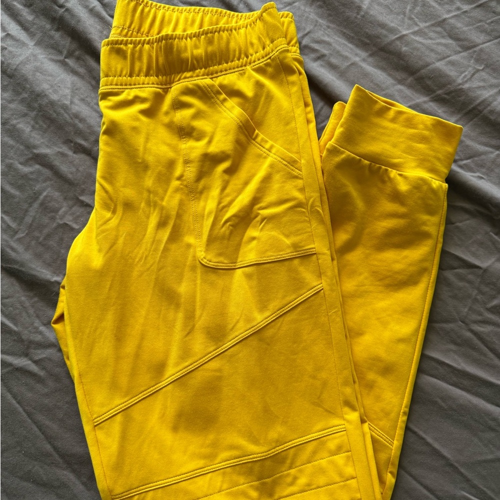 Fleo Bright Yellow womens joggers
